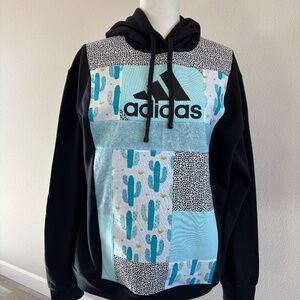 Upcycled Blue Adidas Hoodie
